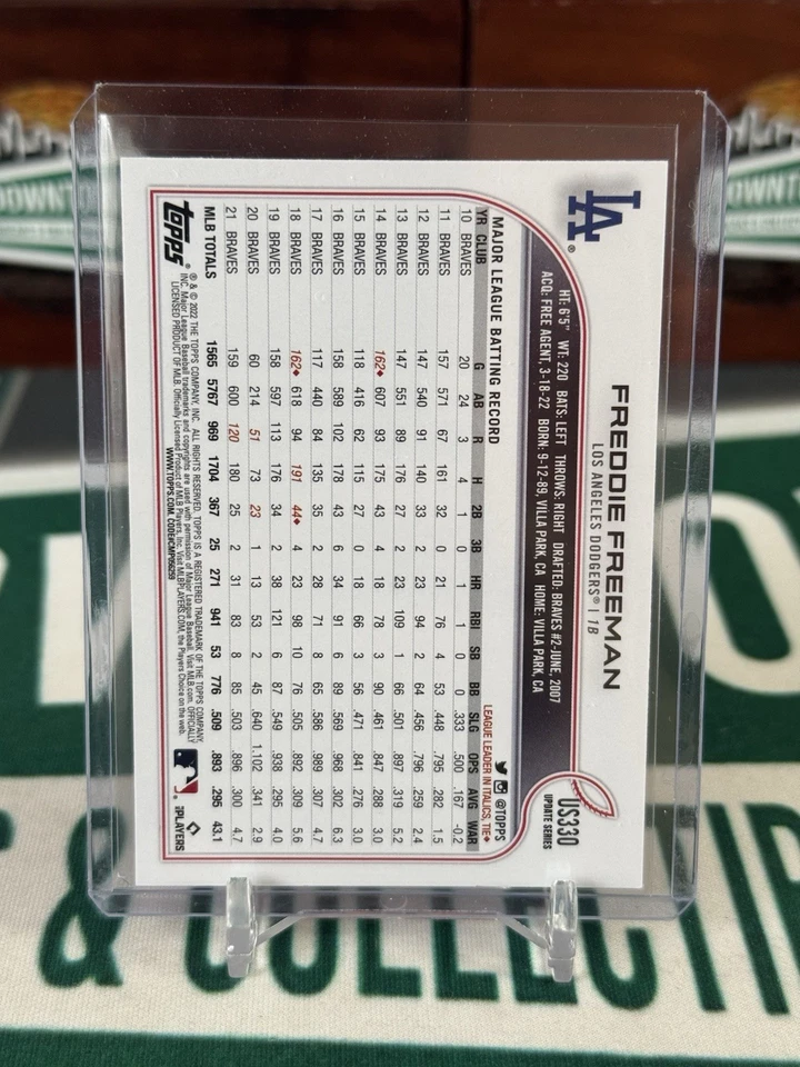 2022 Topps Update SP Image Variation #US330 Freddie Freeman - Image 2 of 2