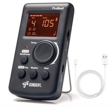 Digital Metronome Rechargeable Vocal Counting for Piano Guitar Drum Timer Functi