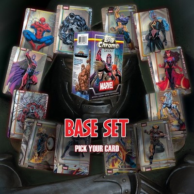 2026 Topps Chrome Marvel, BASE SET, Pick Your Card & Complete