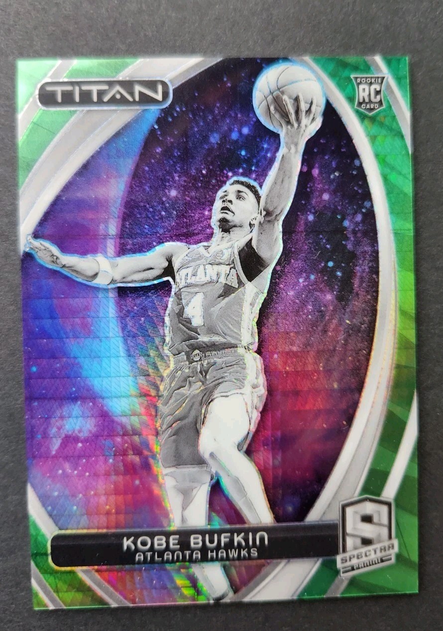 2023-24 Panini NBA Spectra Kobe Bufkin /75 RC Green Titan Prizm # 21/75