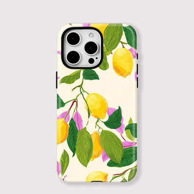 Lemon Fruit Fresh Summer Theme Case iPhone 17 16 15 14 13 12 11 Pro Max Hülle
