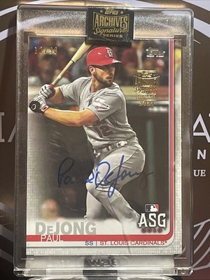Paul DeJong 2021 Topps Archives Signature Series Autograph /98 Cardinals Auto