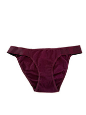 Victoria's Secret PINK Logo Bikini Panty Black Orchid