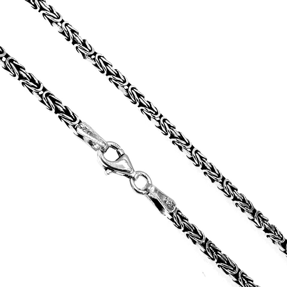 925 Sterling Silber Königskette 2mm  in ver. Längen Massiv Made in Germany  091 - Bild 1 von 4