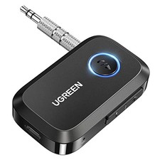 Bluetooth 5.4 Car Adapter, Hands-Free Call Noise Cancelling AUX to Black