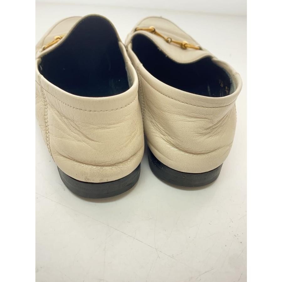 GUCCI Women's Loafers Horsebit Leather White Size:36/JP:23 135303K Authentic thumbnail 8