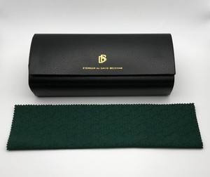 New David Beckham Glasses Black Large Case Cleaning Cloth