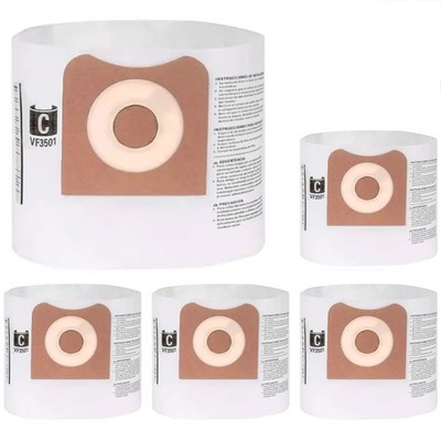 Vacuum Cleaner Dust Bags Fit For Ridgid 4 Gal Wet Dry Vacs: WD40500, 50313