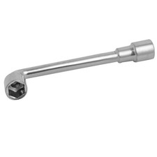 13mm 1/2-inch Socket Metal L Shaped Double Ended Hex Spanner Wrench Silver Tone
