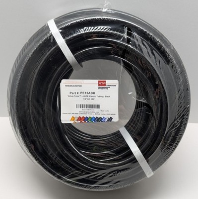 ATP 1/2'' OD 100' Value-Tube LLDPE Black Plastic Tubing