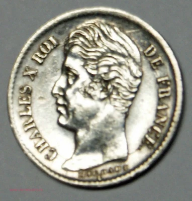 (FR1) 1/4 de Franc 1829 Lille CHARLES X Superbe+, lartdesgents.fr 25p1467/55 - Photo 1/2