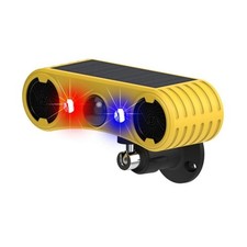 Solar Motion Sensor Alarm 4 Modes 129db With Red Blue Strobe Lights For Outdoor Solar Motion Sensor Alarm 4 Modes 129db With Red Blue Strobe Lights For Outdoor