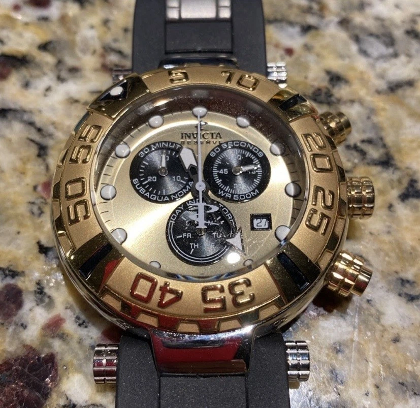 Invicta Subaqua Round Wristwatches with Chronograph for sale  display picture 1