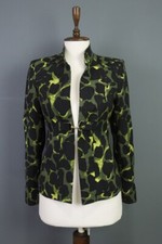 VERSACE CALSSIC Multicolor Wool Printed Single Breast Blazer Jacket Sz 40