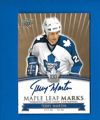 2017-18 TORONTO MAPLE LEAFS CENTENNIAL LEAF MARKS AUTOGRAPH & AKA CARD SEE LIST - Picture 84 of 91