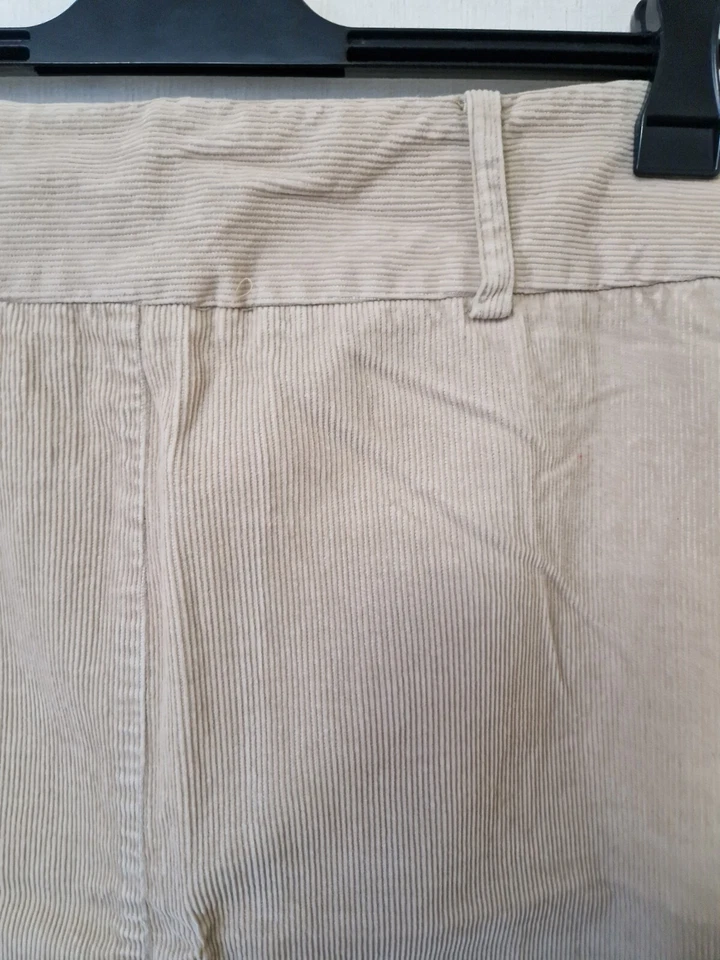 Dash Basic Knee-length Corduroy Skirt. Size 12. Beige. Embroidered Flowers. VGC - Image 3 of 4