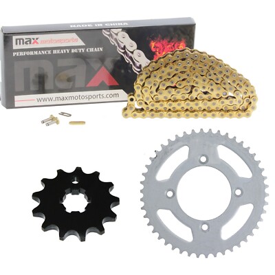 Gold Drive Chain & Sprockets Kit for Honda CRF50F CRF50 XR50R 2004