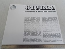 RARA BROCHURE ORIGINALE ALFA ROMEO GIULIA VARIE SPIEGAZIONI DEPLIANT PROSPEKT