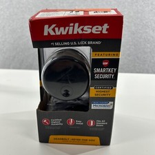 Kwikset Low Profile Deadbolt Keyed One Side Iron Black Smartkey