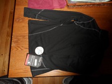 Camisa Top Mujer Terramar Sensores Corporales Capa Base M Negra Manga Larga Cuello Redondo