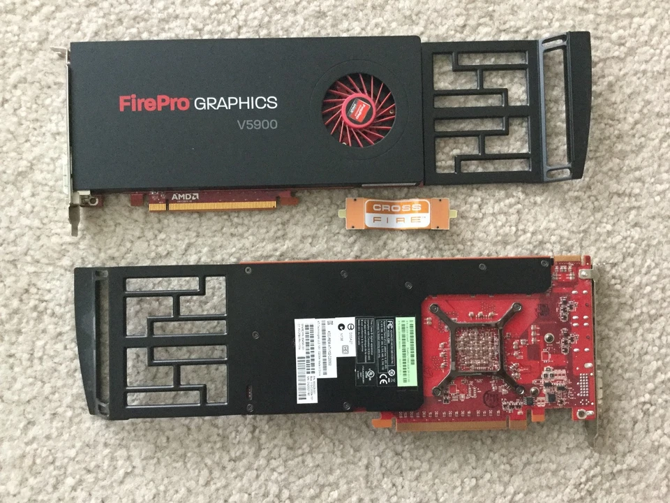 2 x AMD ATi FirePro V5900 GDDR5 PCI-E 2GB Video Card LS992AA Crossfi - Image 3 of 3