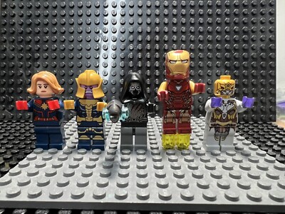 lego marvel super heroes minifigures Ironman Captain Marvel