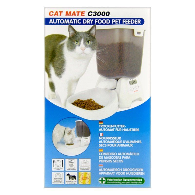 Cat Mate Automatic Dry Food Pet Dog Cat Feeder C3000