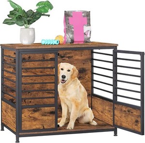 Meubles de caisse pour chiens, Table de sortie de cage de chien en bois,Kennel intérieur pour chiens