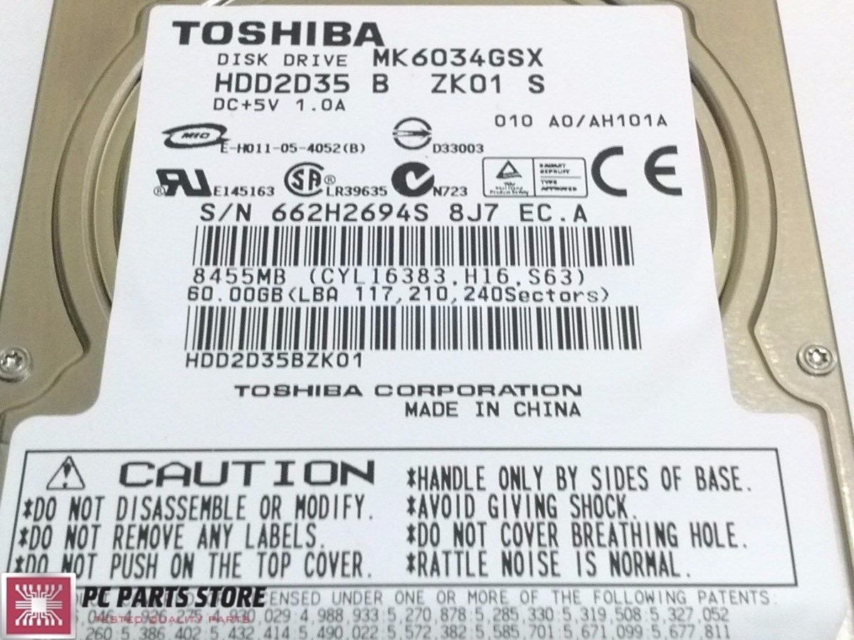 Toshiba 60GB 2.5