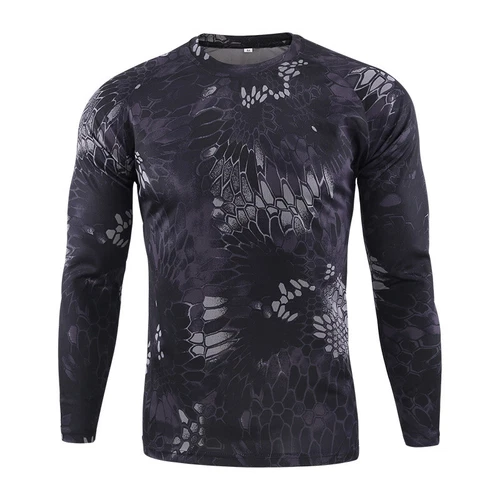 #Casual ESDY Mens Combat T-shirt Long Sleeve Camouflage Army Tactical MilitaryA+ - Picture 19 of 46