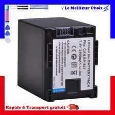 Batterie 3400mAh type BP-827 BP-820 BP-828 Pour Canon FS10 FS11 FS20 FS100 FS200