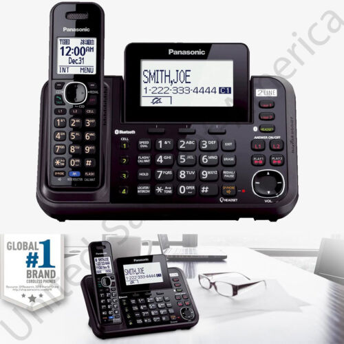Cordless Phone System 1 Handset Bluetooth Answer Machines USB DECT 6.0 Link2Cell