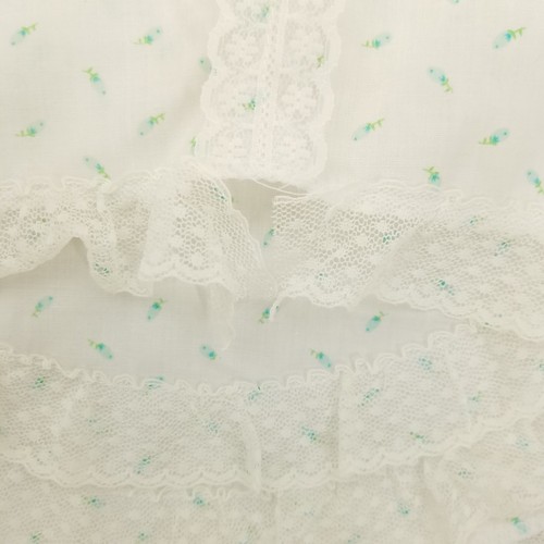 Cabbage Patch Kids White Floral Night Gown Outfit Pajamas Sleeper Coleco - Picture 9 of 9