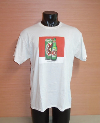 Dos Equis XX Cerveza Keep it Interesante Beer White Short Sleeve T-Shirt Large