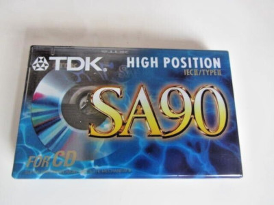 ***TDK*** SA 90 Audio Cassette Leer Kassette High Position IEC/ TYPE II NEU OVP