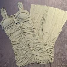 CHARTOU Sleeveless Prom Party Evening Ruched Bodycon Mermaid Dress NWOT Medium