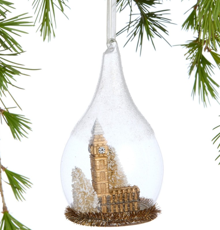 Big Ben Glass Cloche Christmas Ornament by World Market London England Landmarks