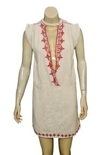 Ulla Johnson Dress XS 2 Women's Casual Embroidered Straight Mini Boho NWD 39394
