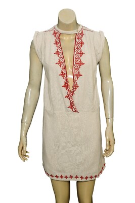 ［＿］ Ulla Johnson Dress XS 2 Women's Casual Embroidered Straight Mini