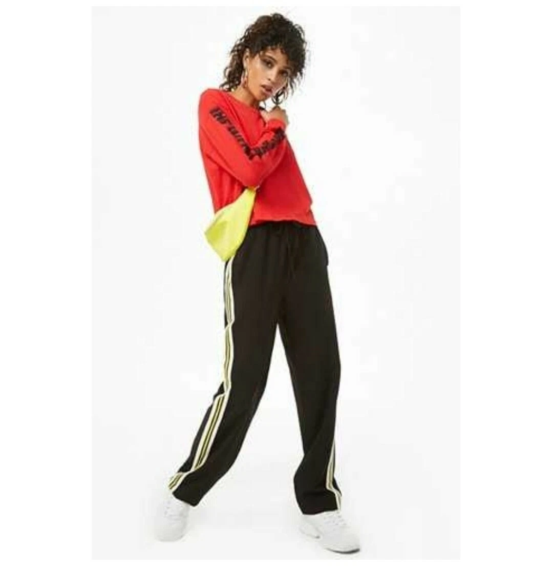 Forever 21 track best sale pants