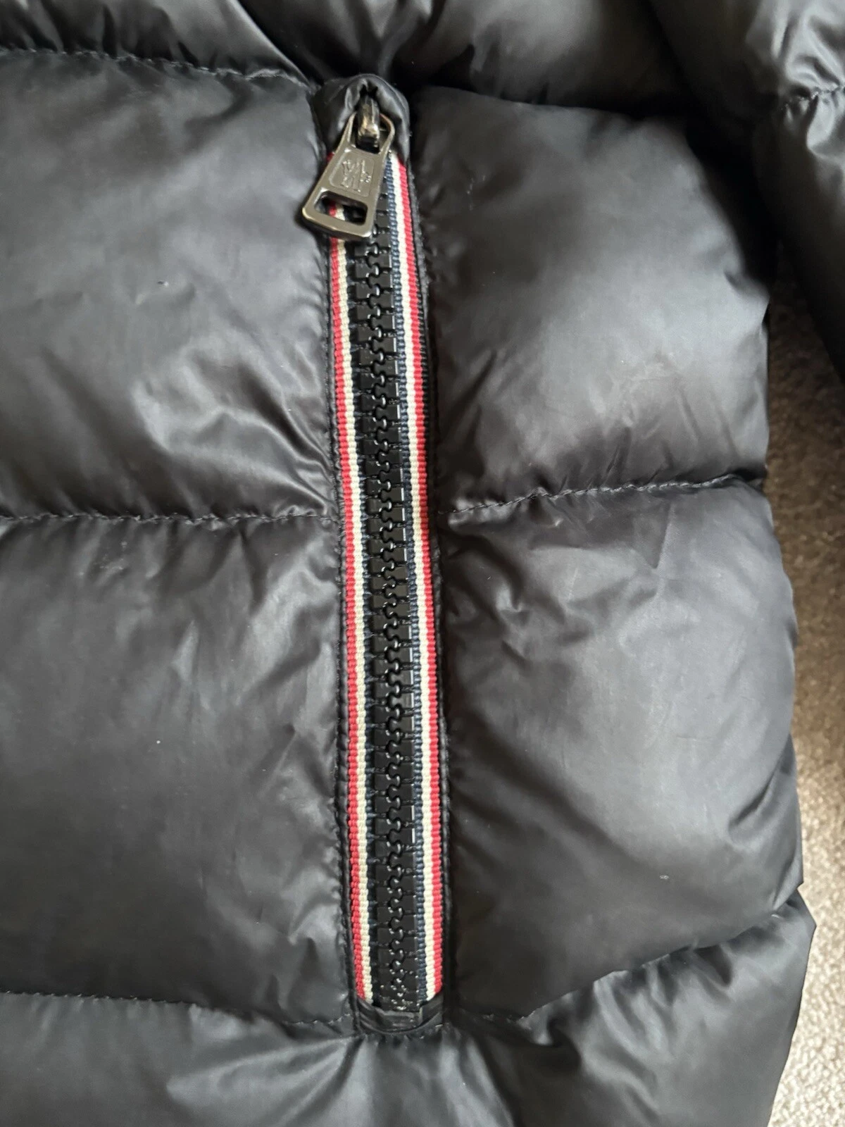 Piumino Moncler Morane taglia 2 nero con cerniera cappuccio rimovibile puffer