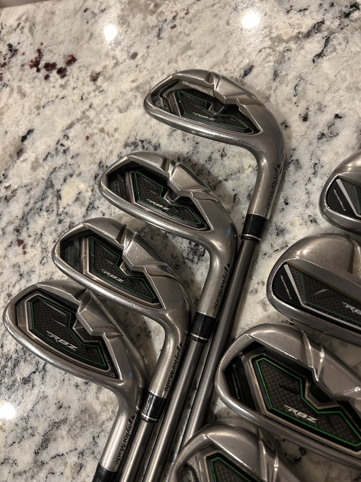 TaylorMade RBZ Rocketballz Golf Irons 4PW + SW Set RH RFlex Graphite 65g Clubs eBay