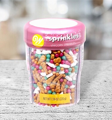 Wilton Unicorn Sprinkles W/ Pearls & Sugar Gems ~ Cake Decoration ~7.76oz