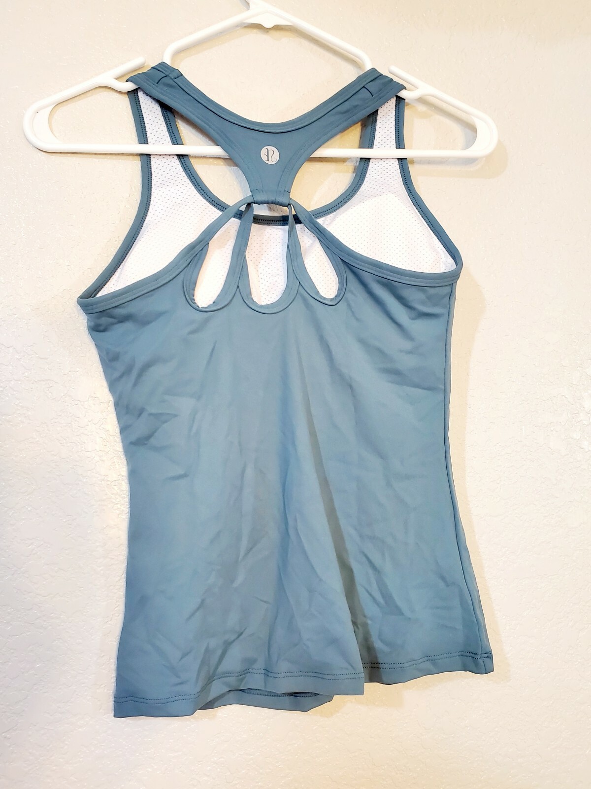 RUNNING GIRL Yoga Racerback Tank Top for Women Built in Shelf Bra. Blue eBay