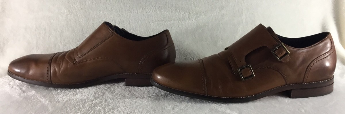 Cole Haan Mens Johnson Double Monk Dress Shoes British Tan  display picture 3