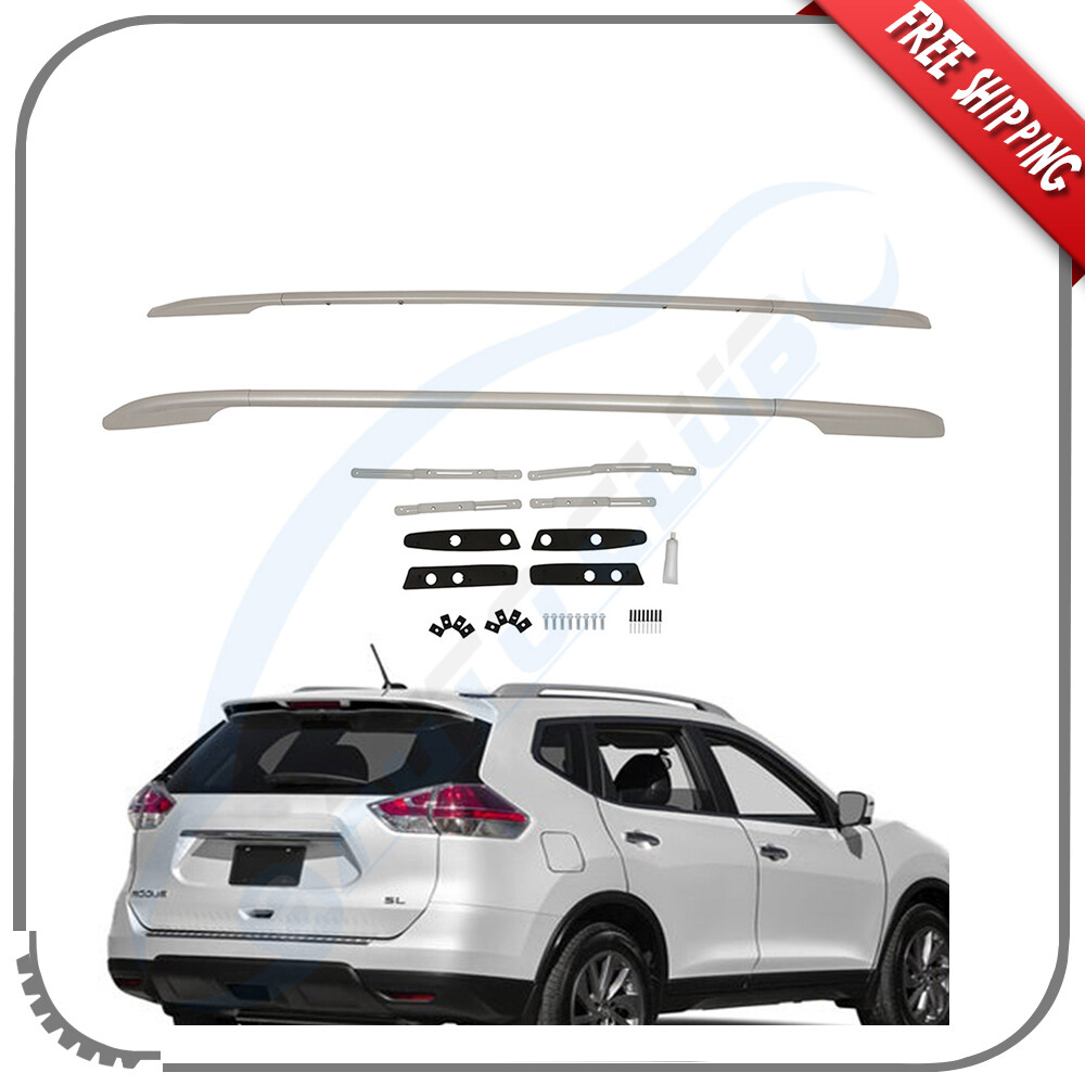 Fits Nissan Rogue 2014-2019 Roof Rack Side Rails Black Carrier