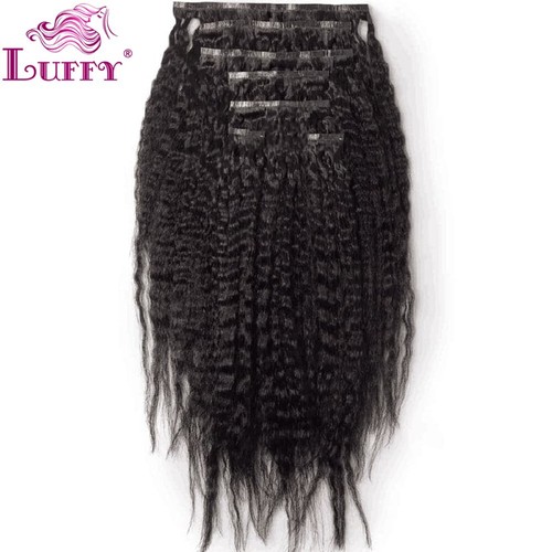 Extensiones de cabello humano con clip de PU sin costuras cabello humano recto rizado birmano 100 g - Imagen 2 de 14