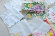 Lot VTG  RETRO Hankies handkerchiefs some nwt nos  PQ