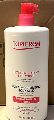 Topicrem Essentials Ultra-Moisturizing Body Milk 1000ml 33.8 floz Exp.06/2025
