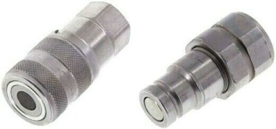 Flat-Face Kupplung Stecker für Land- & Baumaschinen Traktor Hydraulik IG Zöllig